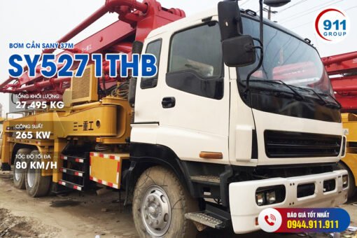 Bơm cần SANY 37M - Bán Xe Bơm bê tông cần 37M SANY