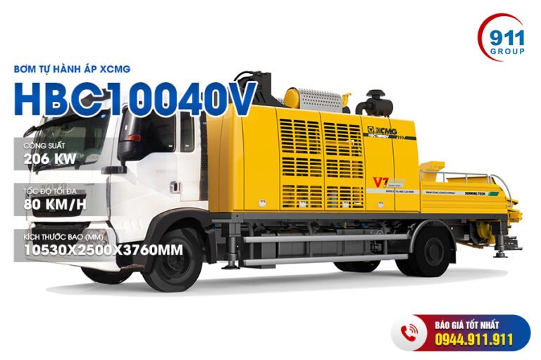 Xe bơm bê tông tự hành XCMG