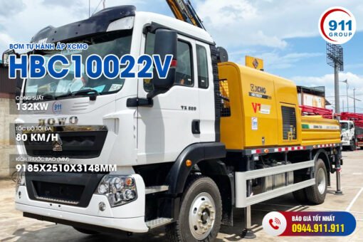 Bơm Tự hành Áp XCMG Model Xe HBC10022V - Xe cơ sở Dongfeng