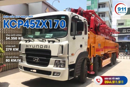 Bơm cần KCP 45M 5 đốt - KCP45ZX170 xe cơ sở Hyundai HD310