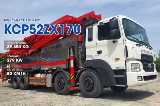 Bơm cần KCP 52M 5 đốt - KCP52ZX170 xe cơ sở Hyundai HD360