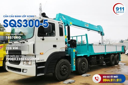 Cần cẩu bánh lốp XCMG 12 tấn - XCMG SQS300-5