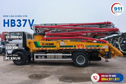 Bơm cần XCMG 37M - Bán Xe Bơm bê tông cần 37M XCMG