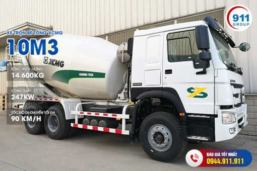 Xe trộn bê tông XCMG 10m³ xe cơ sở SINOTRUK