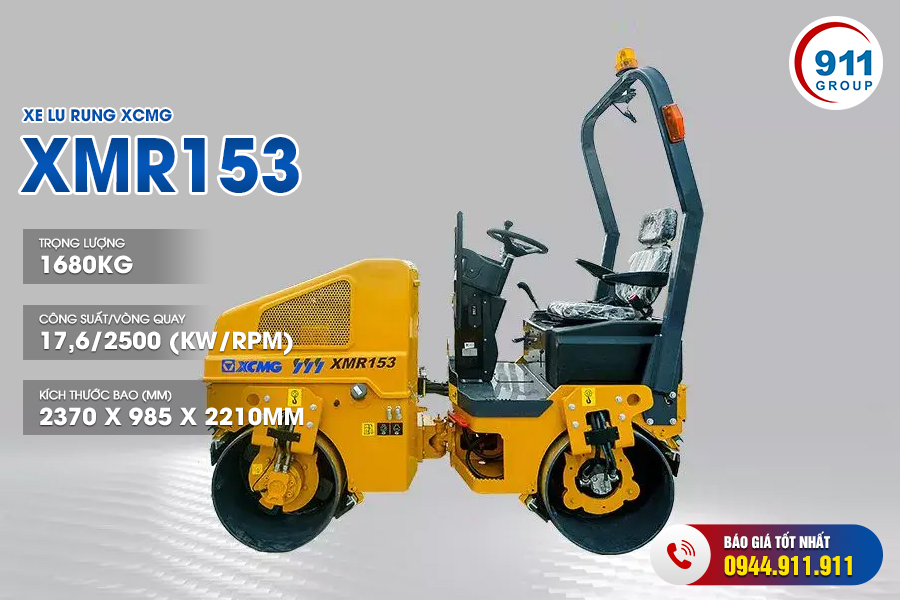 Xe lu rung XCMG tải trọng 1,6 Tấn