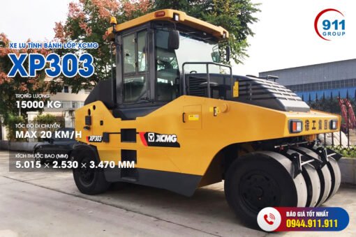 Xe lu tĩnh bánh lốp XCMG tải trọng 30 Tấn .     Model: XP303