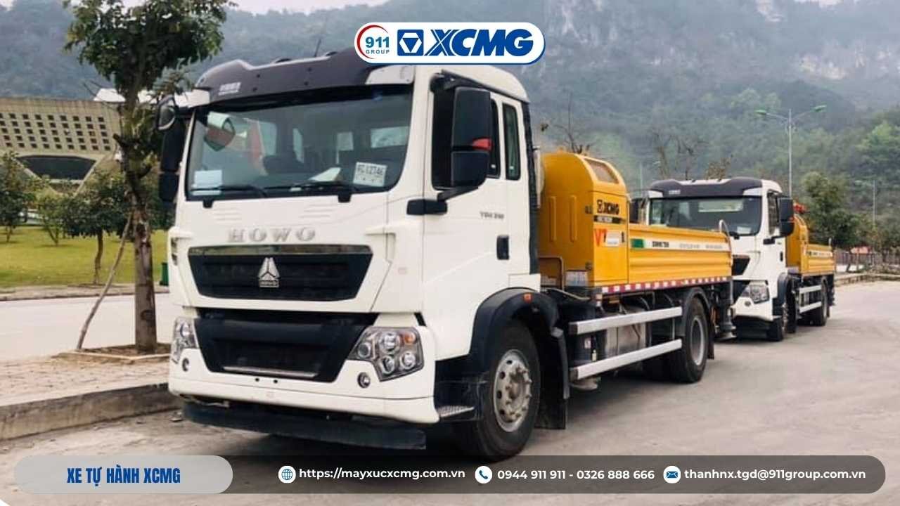 Cấu tạo chính xe bơm tự hành XCMG