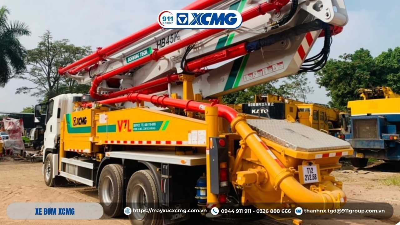 Tổng quan về xe bơm bê tông XCMG
