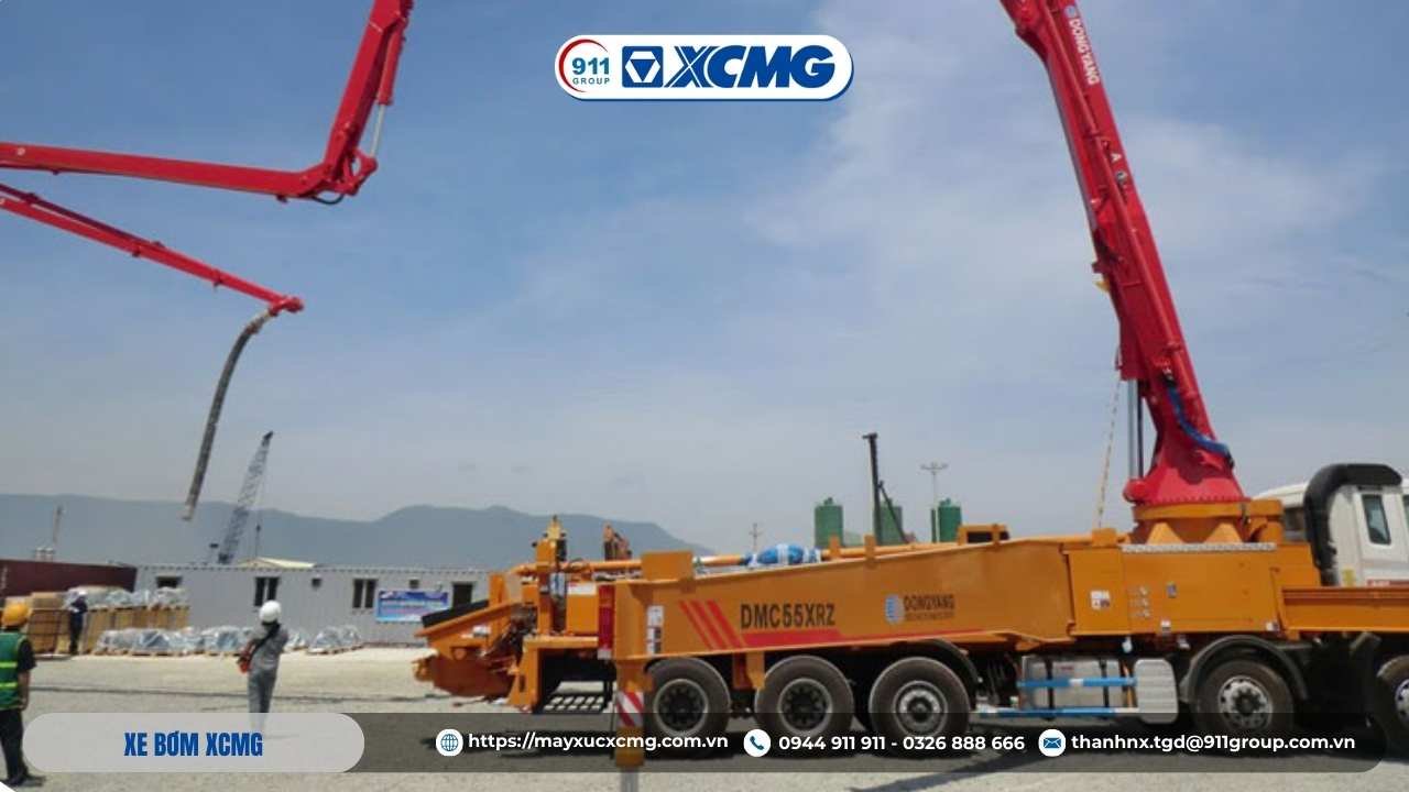 Tổng quan về xe bơm bê tông XCMG