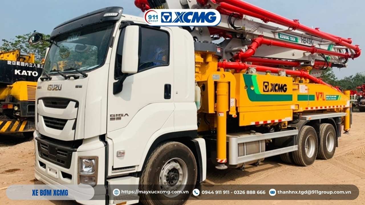 Các cảm biến chính trong hệ thống bơm XCMG