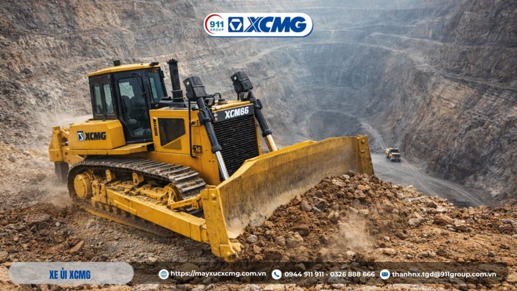 Kỹ thuật vận hành xe ủi XCMG tại khu vực mỏ sâu an toàn và ổn định