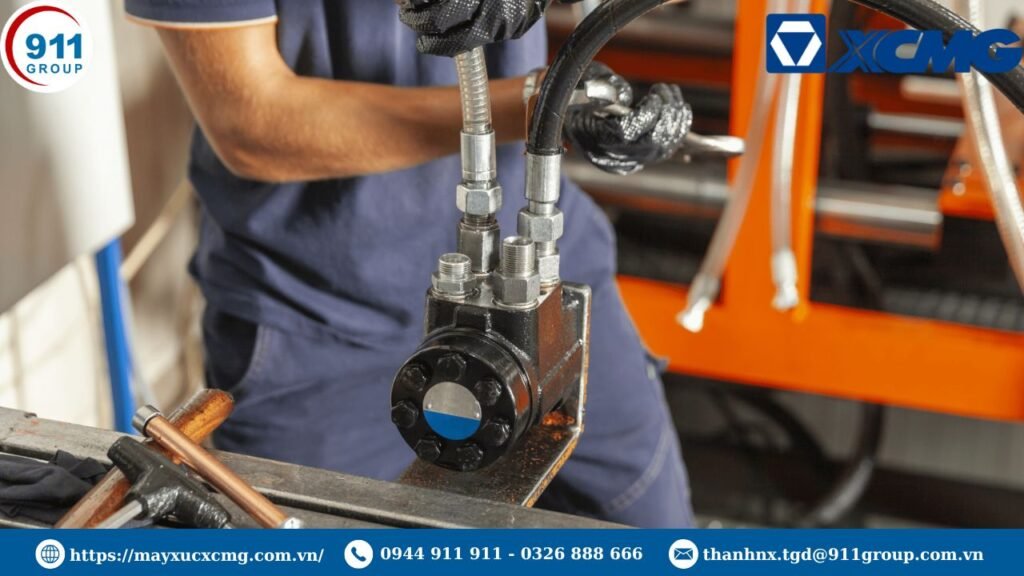 Quy trình thay dầu thủy lực xe bơm bê tông XCMG đúng kỹ thuật