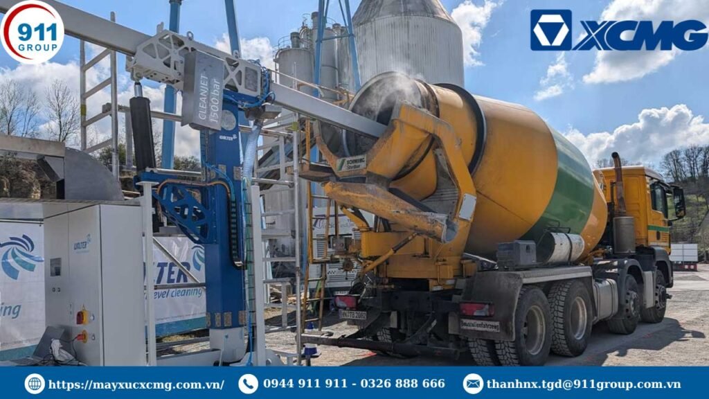 bảo dưỡng hệ thống truyền động xe trộn bê tông