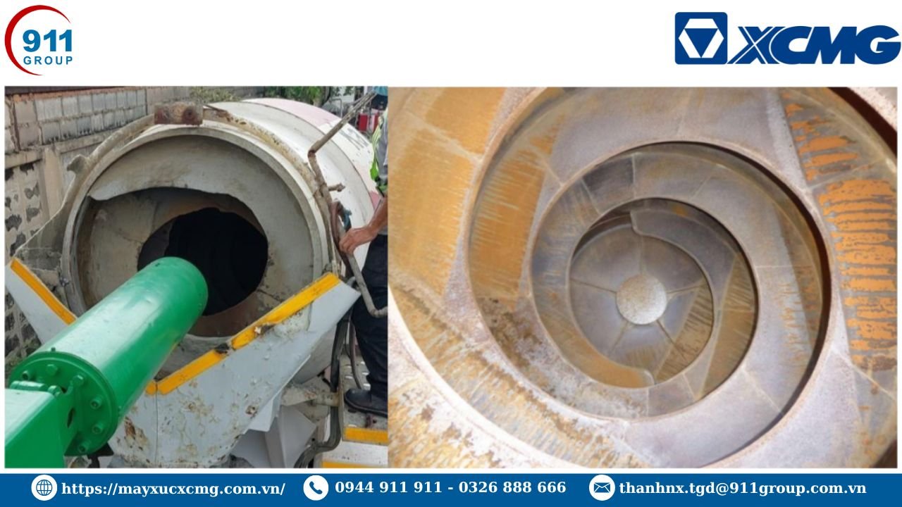 Vệ sinh thùng trộn