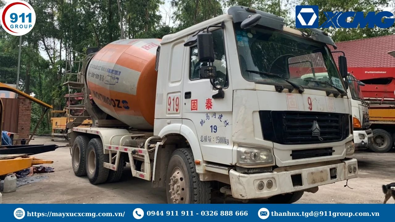 Xe trộn bê tông Howo