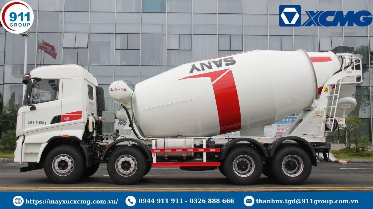 Xe trộn bê tông Sany