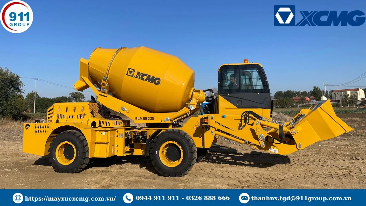 Cách vận hành xe trộn bê tông XCMG an toàn