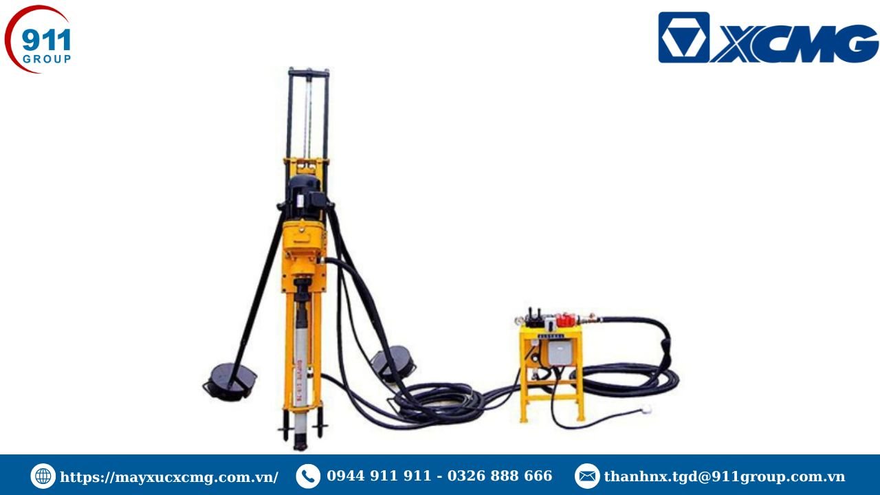 Máy khoan đá sử dụng trong khai thác mỏ và xây dựng