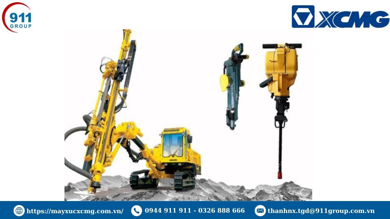 Máy khoan đá chuyên dụng cho khai thác mỏ và công trình