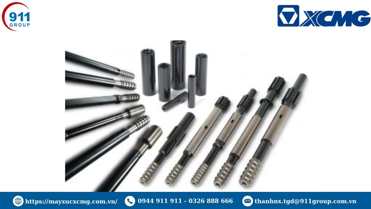 Đầu vào búa khoan của máy khoan đá