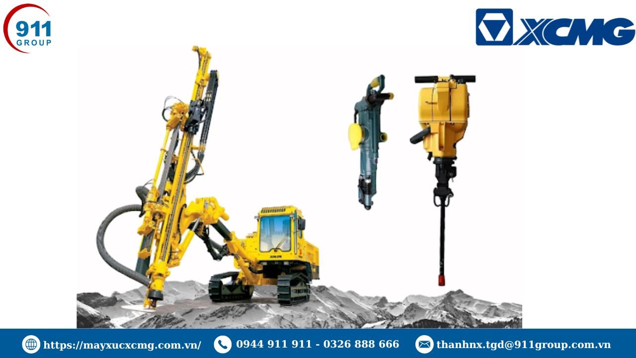 Hướng dẫn an toàn lao động khi vận hành máy khoan đá XCMG tại công trường