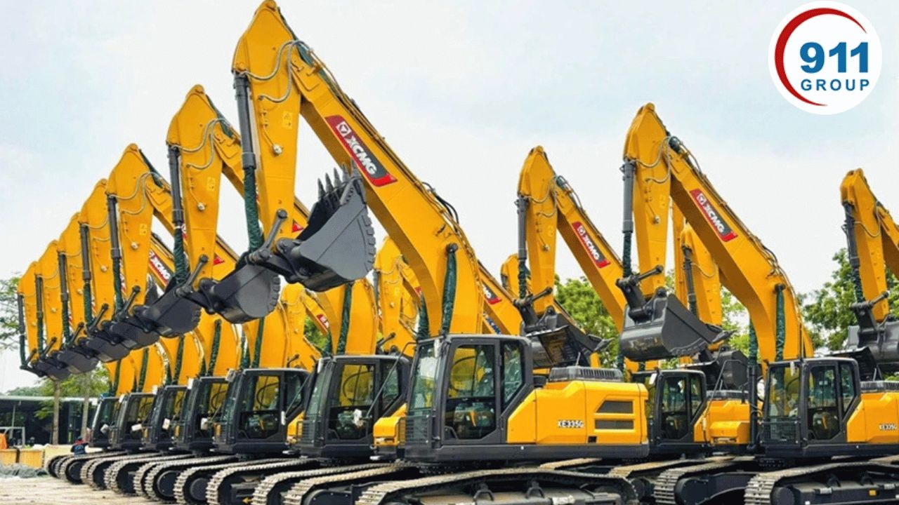 911 Group bắt đầu từ nền tảng kinh doanh máy móc, thiết bị công trình.